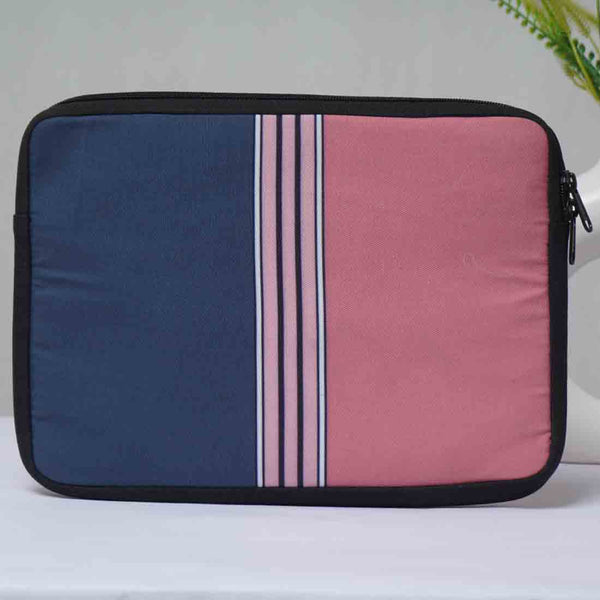 Pink & Blue Printed Laptop Sleeve/Cover 11 inch